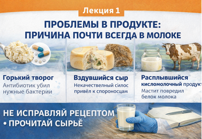 Сырьё: выбор молока и первичная обработка. Мини-курс