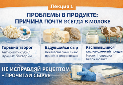 Сырьё: выбор молока и первичная обработка. Мини-курс